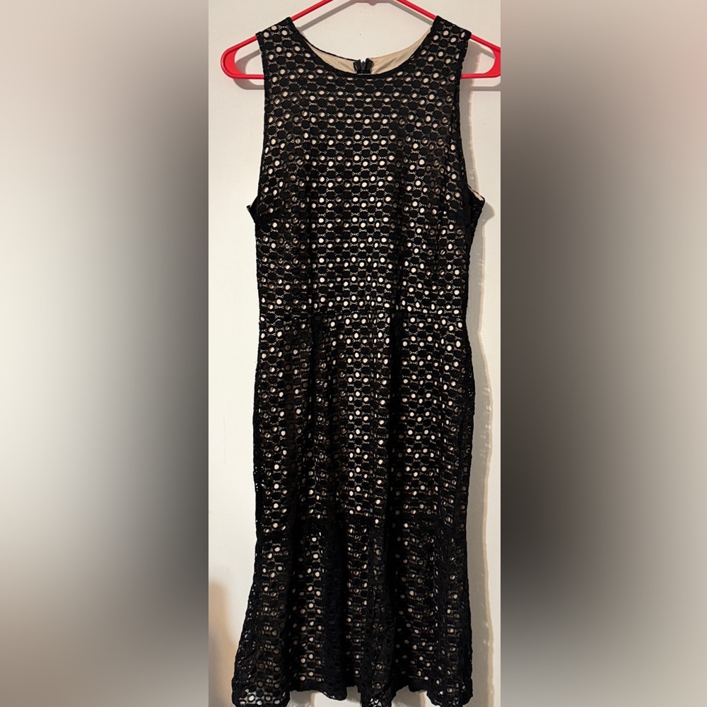 Enfocus Studio Black Lace Dress NWOT